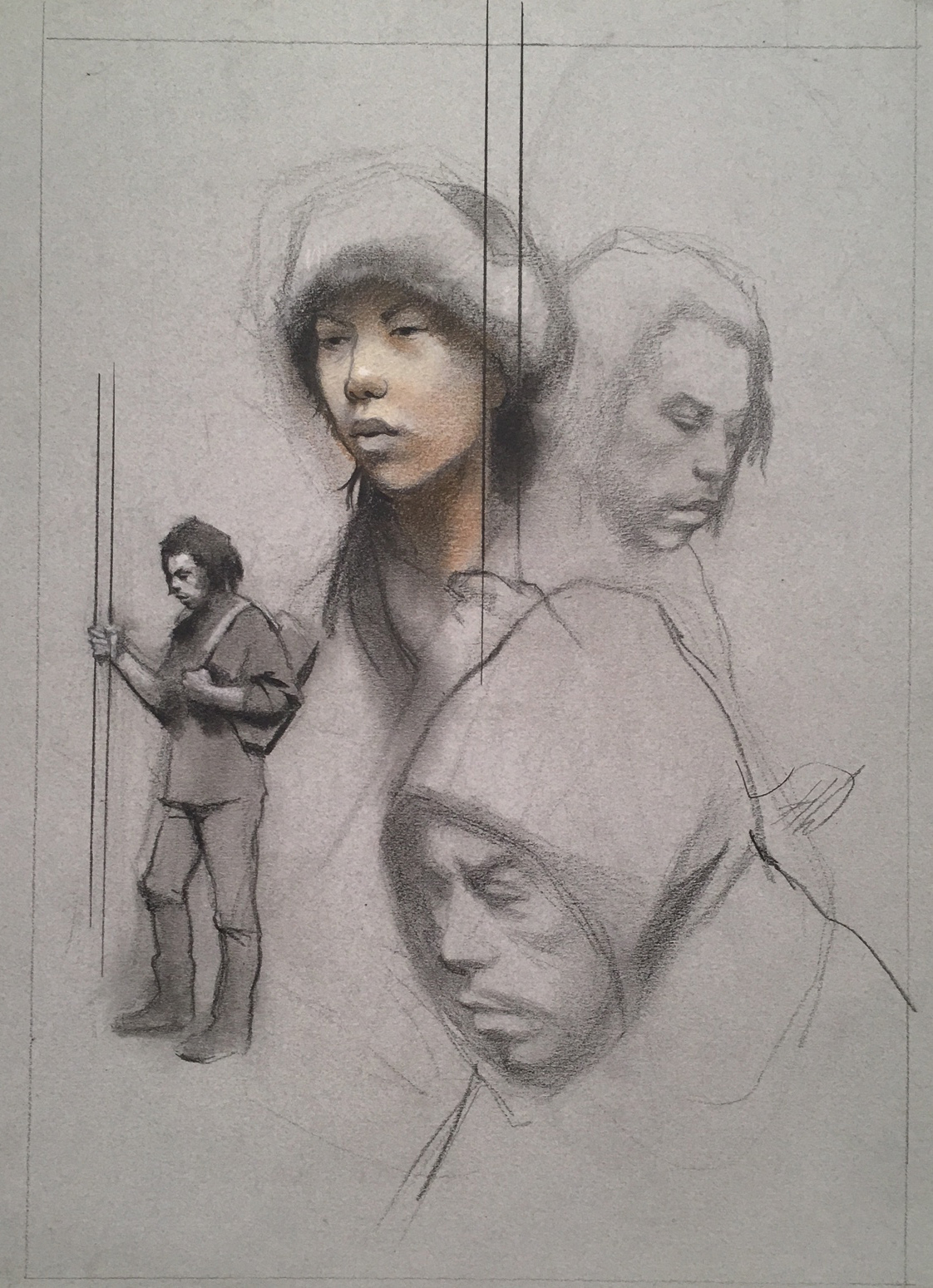 
							

									Harvey Dinnerstein									Subway Studies n.d.									graphite and pastel<br />
15 3/4 x 11 1/8 in.<br />
22 3/4 x 18 1/4 in. (framed)									


							