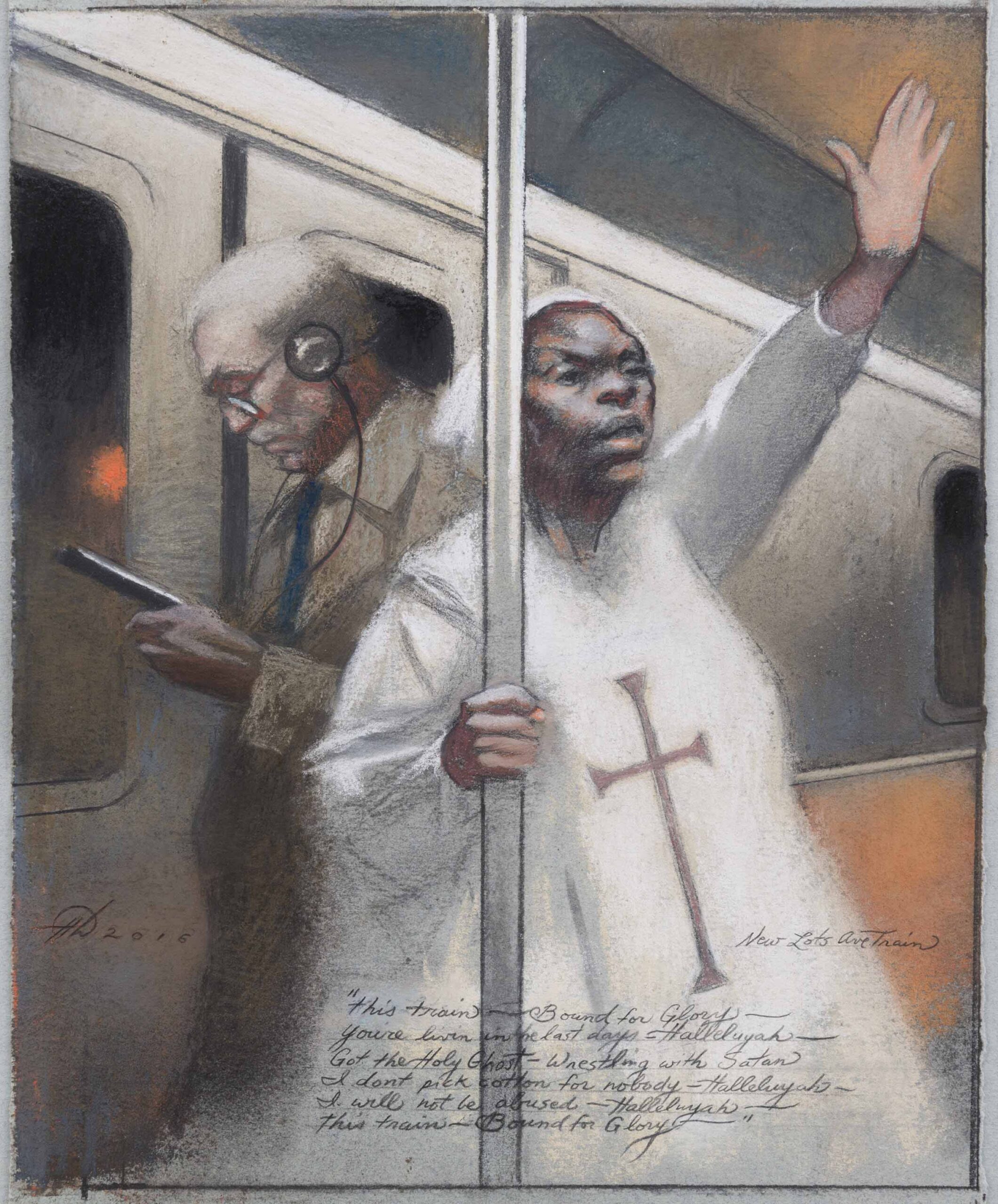 
							

									Harvey Dinnerstein									Underground Preacher 2016									pastel on paper<br />
10 1/4 x 8 1/4 in.<br />
18 x 16 in. (framed)									


							