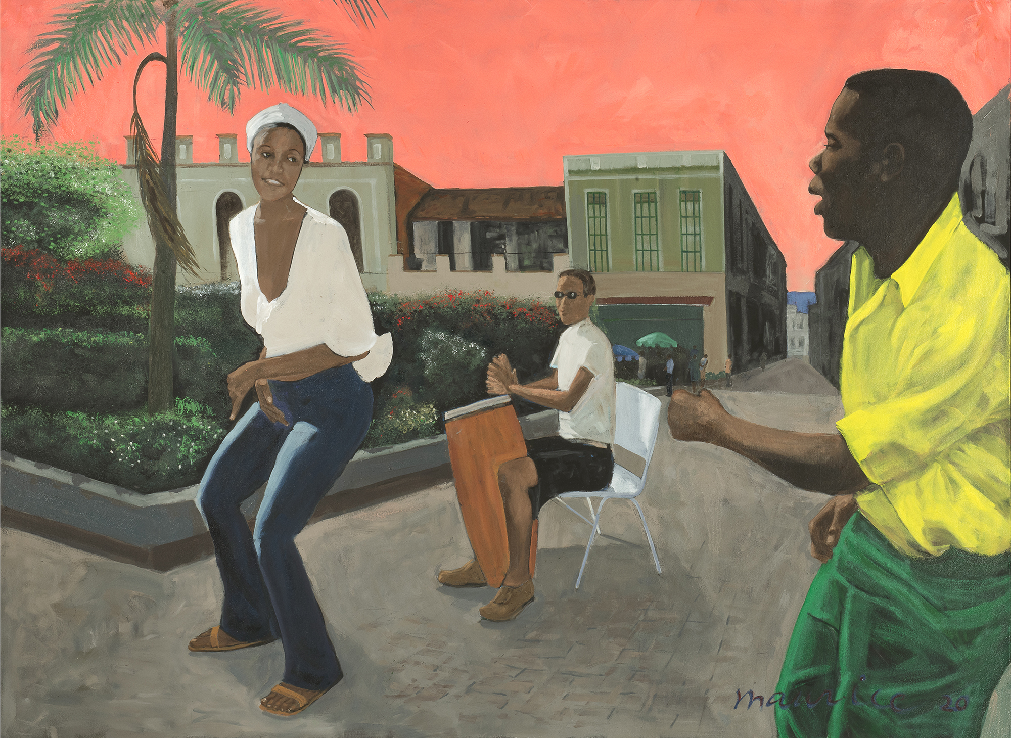 
		                					Maurice Burns		                																	
																											<i>Havana,</i>  
																																								2019/2020, 
																																								oil on canvas, 
																																								56 x 76 inches 
																								
		                				