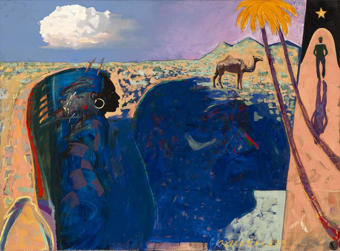 
		                					Maurice Burns		                																	
																											<i>A Letter From Home,</i>  
																																								1989, 
																																								oil on canvas, 
																																								 55 3/4 x 76 inches 
																								
		                				