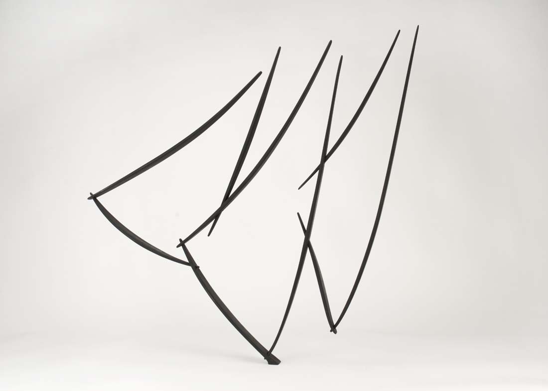 
		                					Will Clift		                																	
																											<i>A Trio of Extending Forms,</i>  
																																								2018, 
																																								wood, carbon fiber composite, 
																																								36 1/2 x 33 x 2 inches 
																								
		                				
