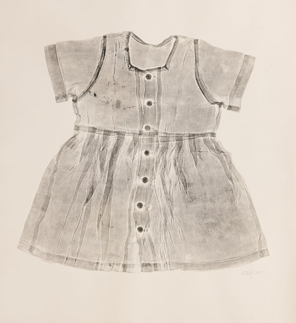 
		                					Karen LaMonte		                																	
																											<i>Impression Child's Dress,</i>  
																																								2001, 
																																								collograph, 
																																								29 1/2 x 22 inches 
																								
		                				