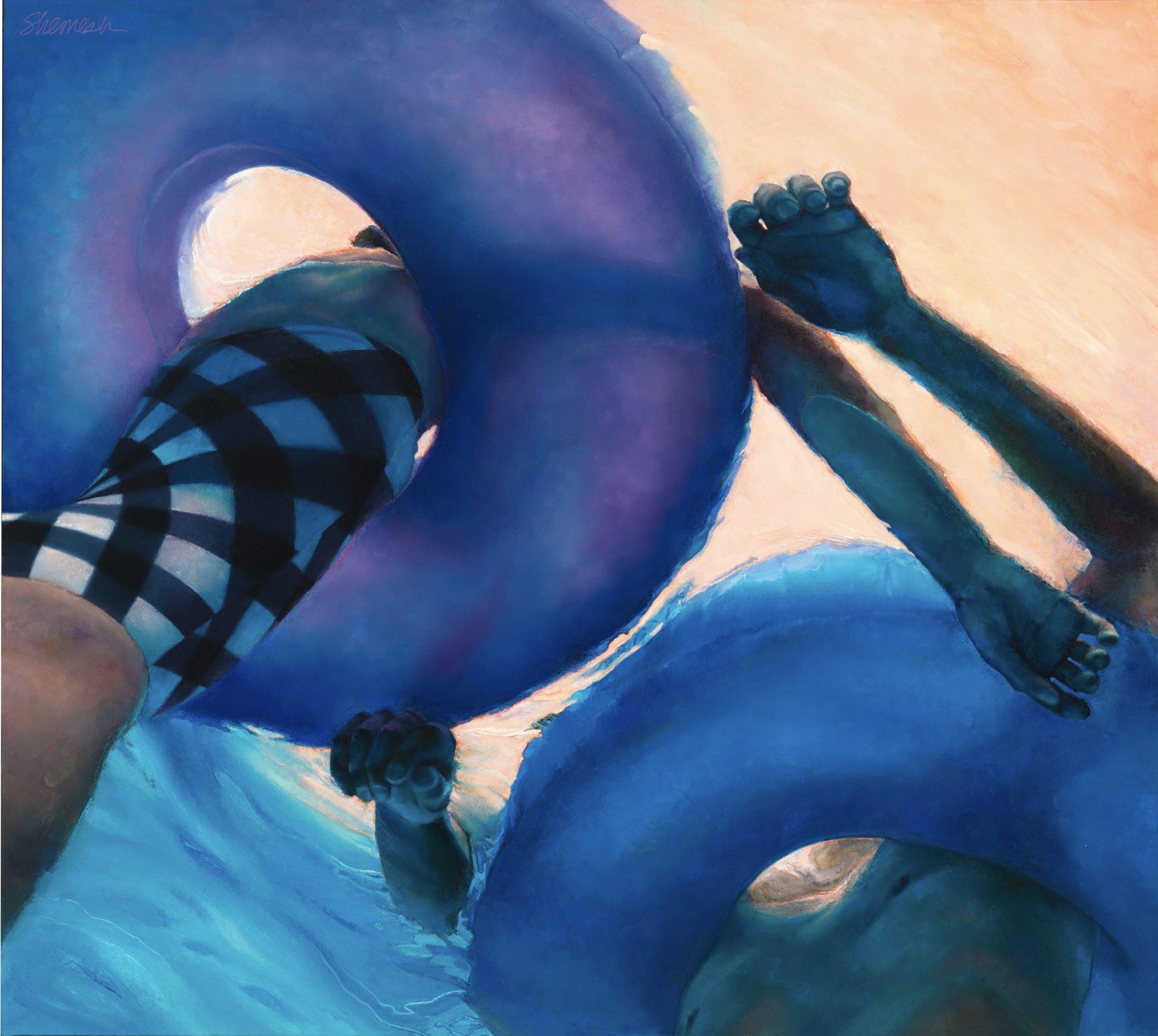 underwater painting by Lorraine Shemesh