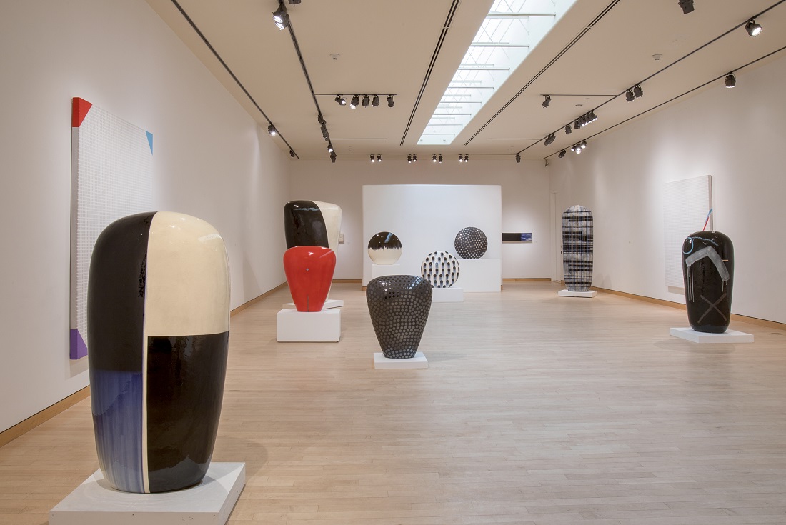 
		                					Jun Kaneko		                																	
																											<i>Installation,</i>  
																																								2019, 
																																								hand built glazed and raku ceramics, 
																																								dimensions vary 
																								
		                				