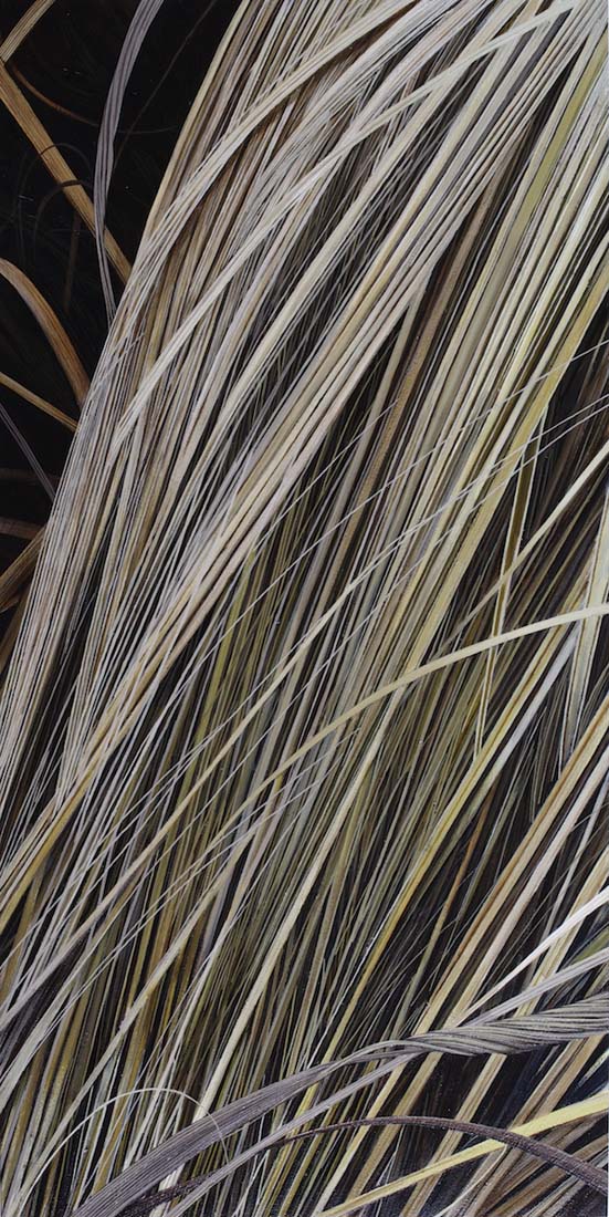 
							

									Karen Kitchel									Cascade #1 (Dormant Grass) 2012									oil on wood<br />
36 x 18 inches									


							