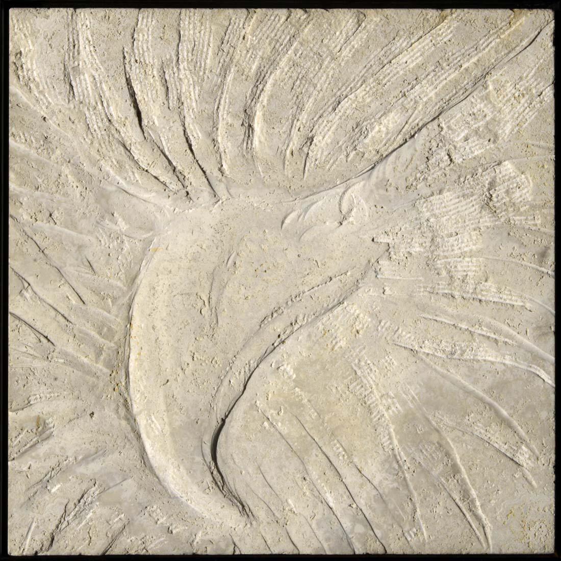 
		                					Gwynn Murrill		                																	
																											<i>Eagle Head Relief,</i>  
																																								2009, 
																																								limestone and steel, 
																																								12 x 12 inches 
																								
		                				