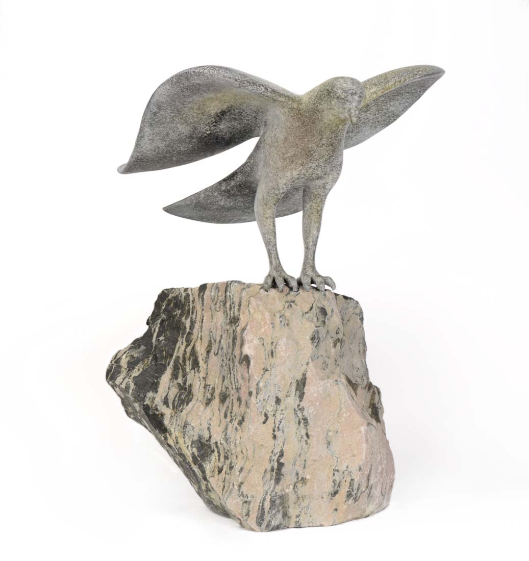 
		                					Gwynn Murrill		                																	
																											<i>Hawk III,</i>  
																																								1999, 
																																								bronze, edition of 6, 
																																								27 1/2 x 38 1/4 x 33 1/4 inches 
																								
		                				
