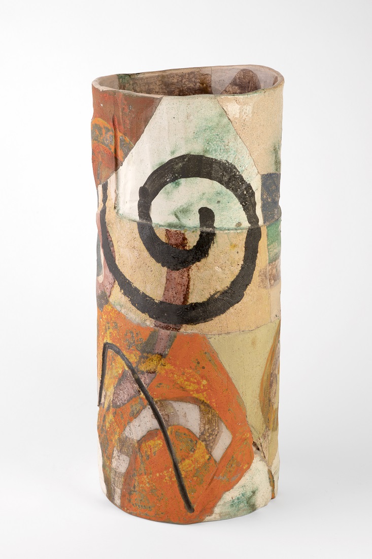 
		                					Rick Dillingham		                																	
																											<i>Tall Cylinder (Jan-87-3),</i>  
																																								1987, 
																																								raku ceramic, 
																																								20 x 9 (diameter) inches 
																								
		                				