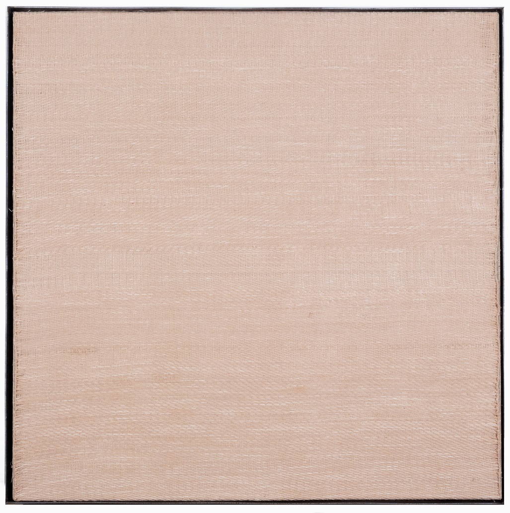 
		                					Elizabeth Hohimer		                																	
																											<i>Mirage 6,</i>  
																																								2020, 
																																								hand woven West Texas cotton stained with clay in steel frame, 
																																								37 x 36 3/4 x 2 1/2 inches 
																								
		                				