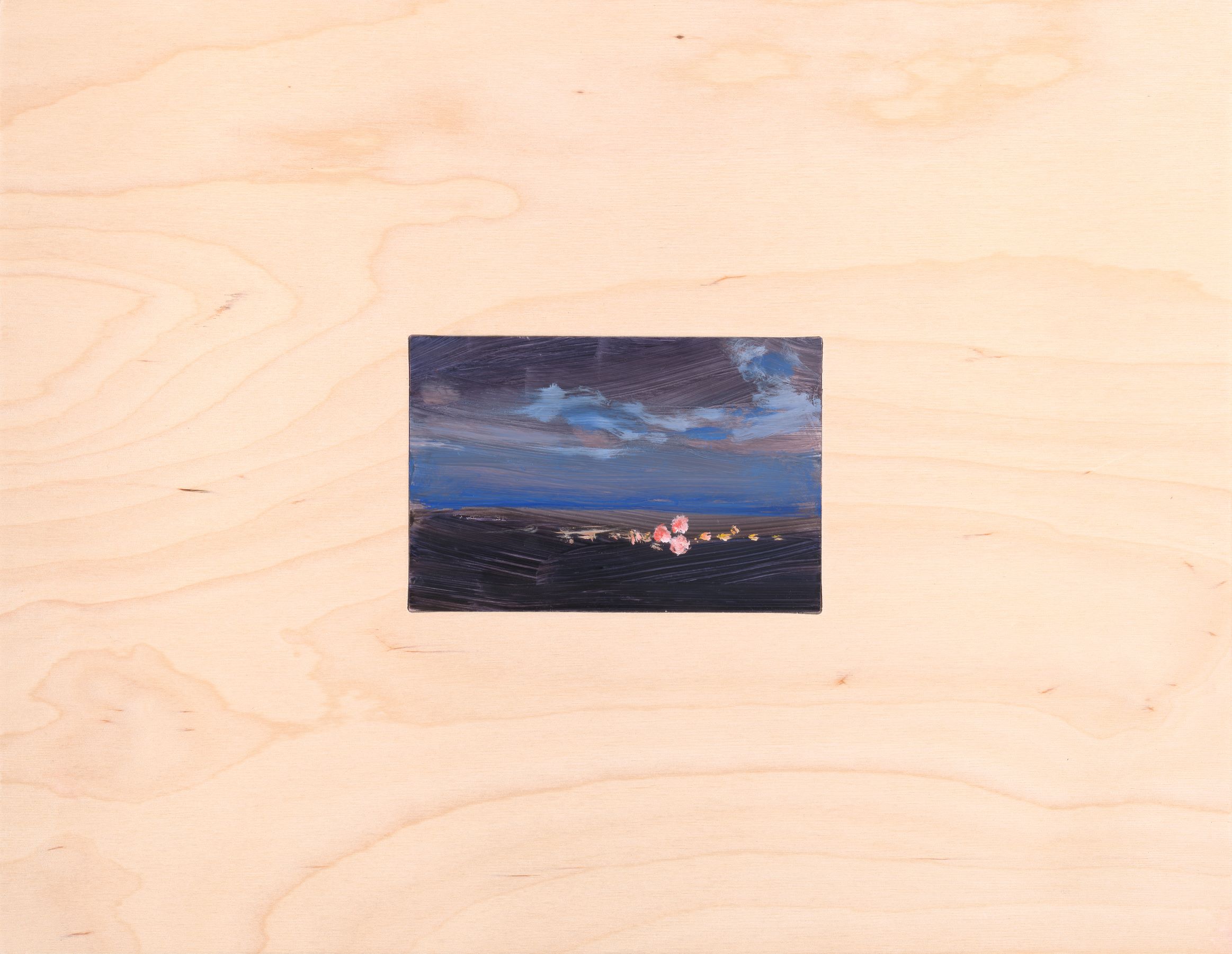 
		                					Don Stinson		                																	
																											<i>Kanye's Fourth from Heart Mountain,</i>  
																																								2020-2021, 
																																								Oil on copper inset in birch panel, 
																																								14 x 18 x 1 inches 
																								
		                				