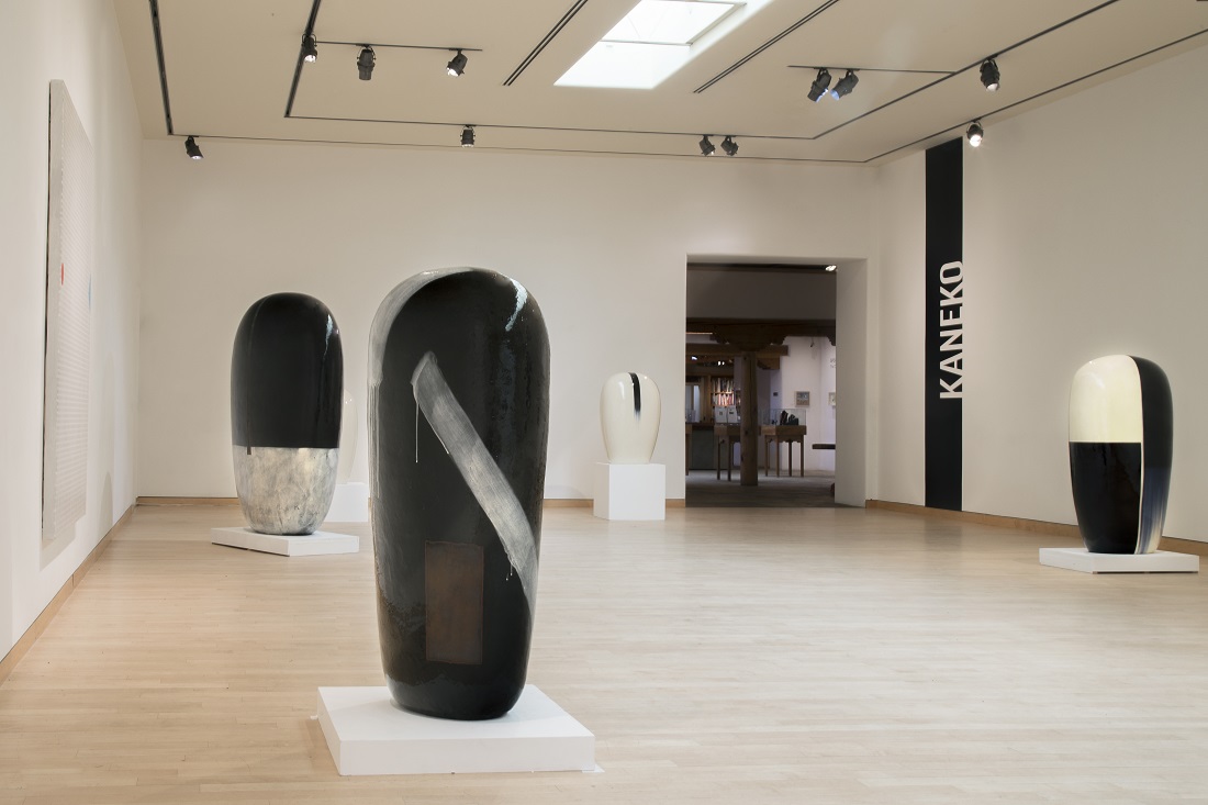 
		                					Jun Kaneko		                																	
																											<i>Installation,</i>  
																																								2019, 
																																								hand built glazed and raku ceramics, 
																																								dimensions vary 
																								
		                				