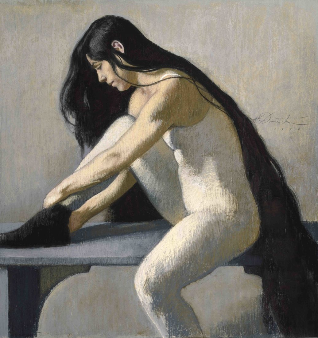 
		                					Harvey Dinnerstein		                																	
																											<i>Before the Performace,</i>  
																																								1997, 
																																								pastel on paper, 
																																								33 3/4 x 31 inches 
																								
		                				