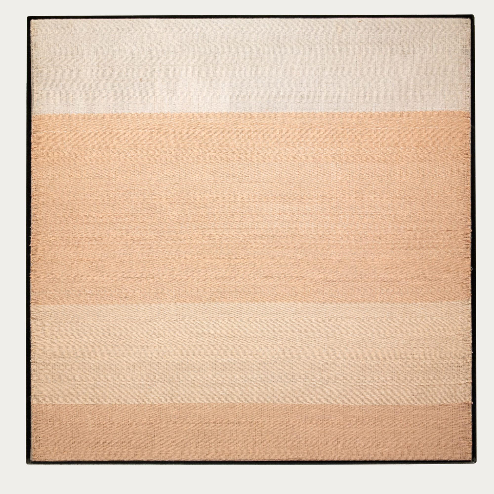 

											Elizabeth Hohimer</b>

											<em>
												Cessation</em> 

											<h4>
												June 26 – August 29, 2020											</h4>

		                																																													<i>Mirage 1,</i>  
																																								2020, 
																																								hand woven West Texas cotton stained with clay and copper thread stretched over linen in steel frame, 
																																								 36 3/4 x 36 3/4 x 2 1/2 inches 
																								
		                				