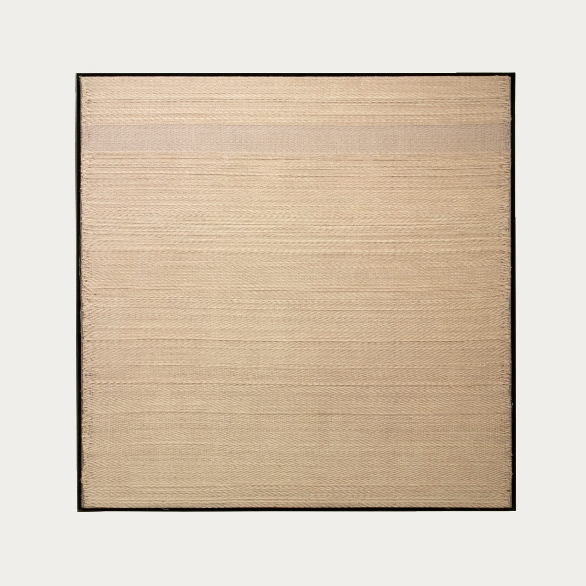 

											Elizabeth Hohimer</b>

											<em>
												Cessation</em> 

											<h4>
												June 26 – August 29, 2020											</h4>

		                																																													<i>Mirage 4,</i>  
																																								2020, 
																																								hand woven West Texas cotton stained with clay and copper thread stretched over linen in steel frame, 
																																								36 3/4 x 36 3/4 x 2 1/2 inches 
																								
		                				