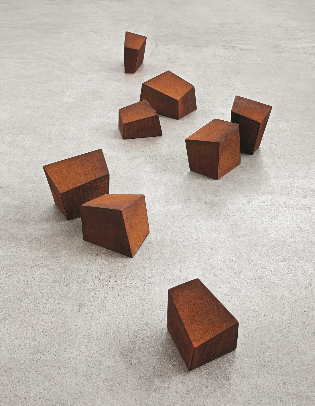 
		                					Tom Joyce		                																	
																											<i>Divided IV,</i>  
																																								2013-2015, 
																																								cast iron (alloy made from iron fragments retreived from projects 1977-2013), 
																																								14 x 14 x 14 inch cube (eight elements assembled), installation dimensions variable 
																								
		                				