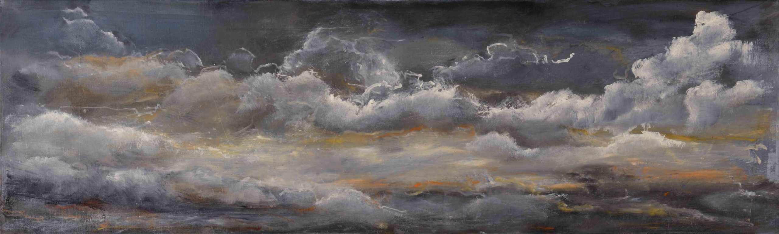 
							

									Clarice Smith									Skyscape 5 2013									oil on canvas<br />
15 1/4 x 50 in									


							
