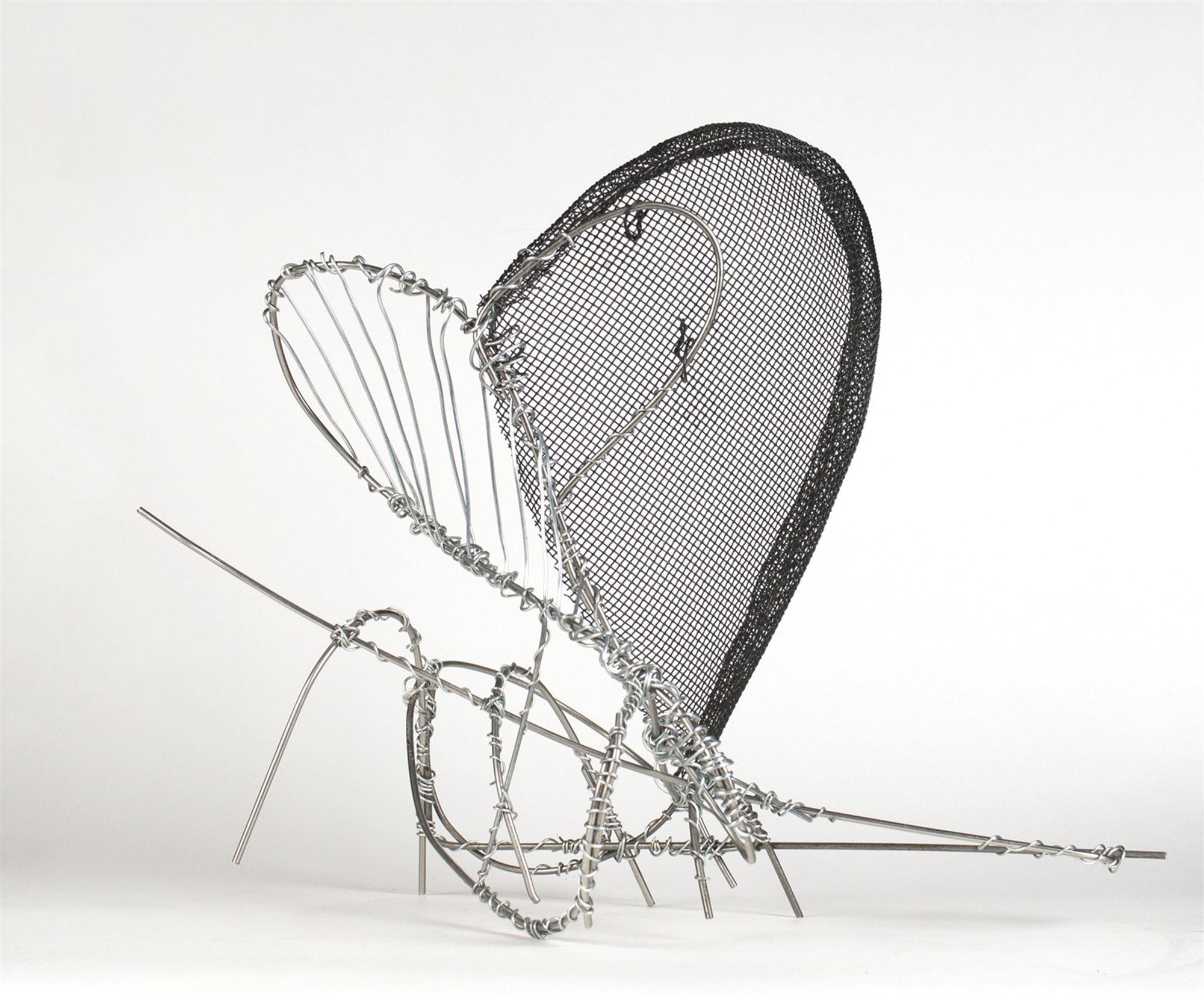 
		                					Victoria Bell		                																	
																											<i>Double Propeller,</i>  
																																								2019, 
																																								steel rod, stainless steel rod, binding wire, 
																																								19 1/2 x 19 1/2 x 13 3/4 
																								
		                				