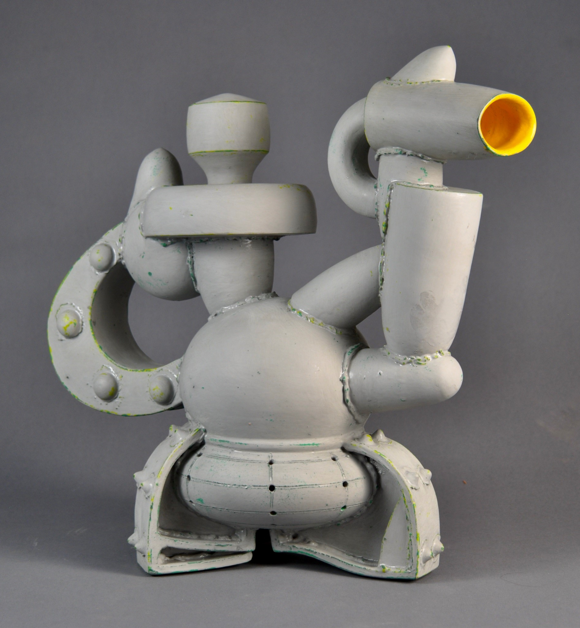 
		                					Doug Herren		                																	
																											<i>Industrial Teapot 2,</i>  
																																								2022, 
																																								ceramic, enamel paint, 
																																								15 3/8 x 11 7/8 x 8 inches 
																								
		                				