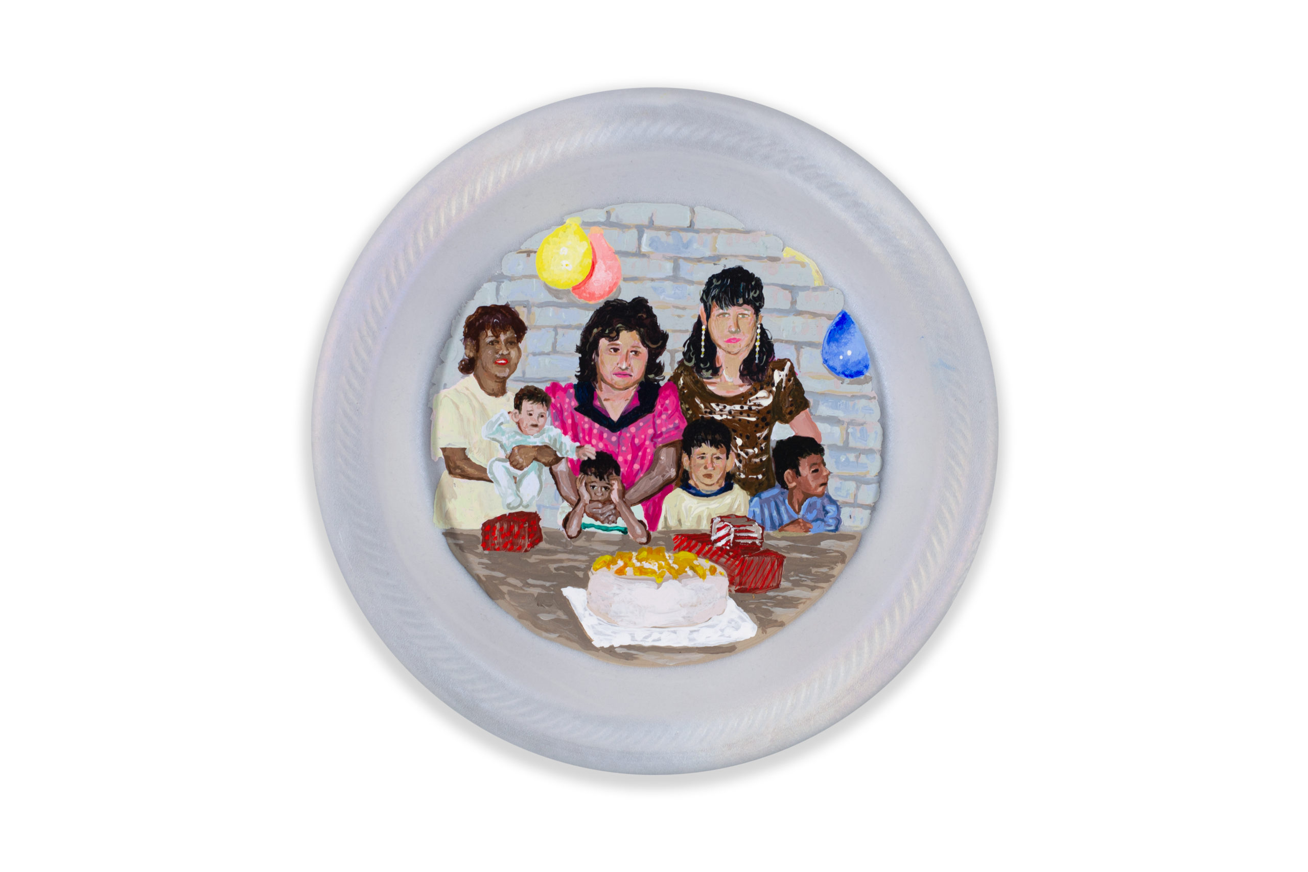 

											Fernando Andrade</b>

											<em>
												Homemade Cakes and Piñatas</em> 

											<h4>
												Santa Fe: June 10 – August 27, 2022											</h4>

		                																																													<i>Pastel de Durazno,</i>  
																																								2022, 
																																								Acrylic on Primed Styrofoam Plate, 
																																								9 inches in diameter 
																								
		                				
