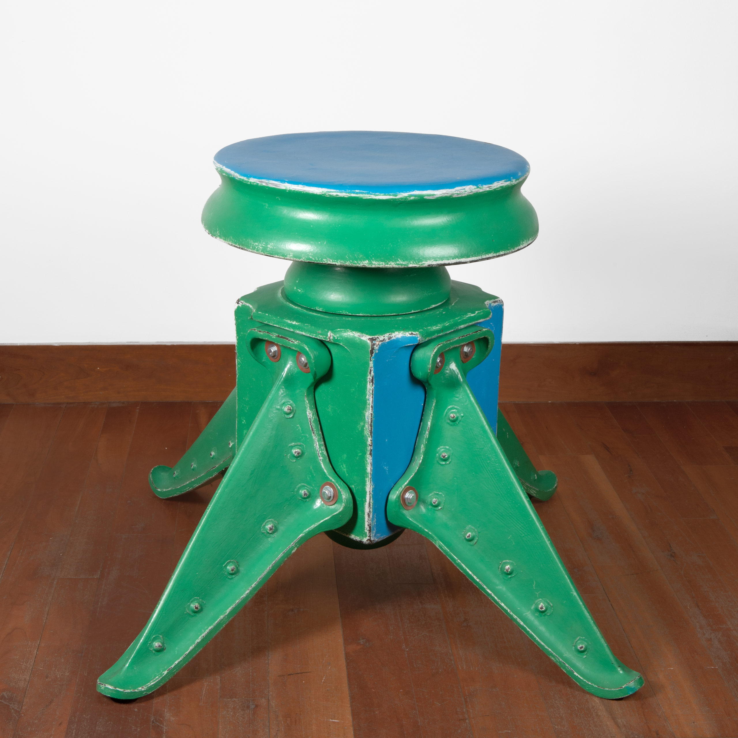 
							

									Doug Herren									Blue Green Stand 2012									ceramic, enamel paint<br />
30 1/2 x 34 1/2 x 34 1/2 inches									


							
