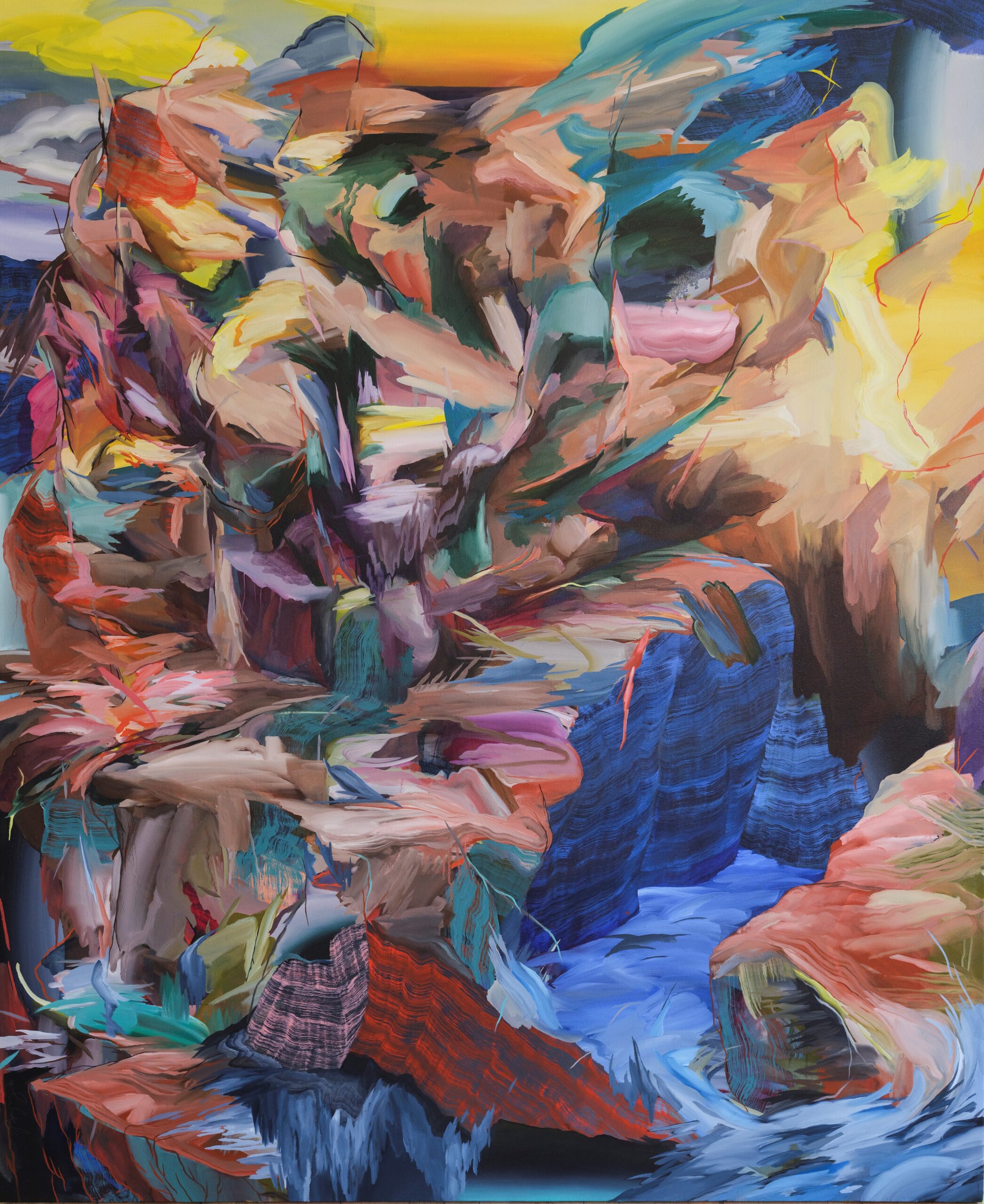 
							

									Steven J Yazzie									Untitled Forces of Nature 2023									oil on canvas<br />
78 x 64 inches									


							