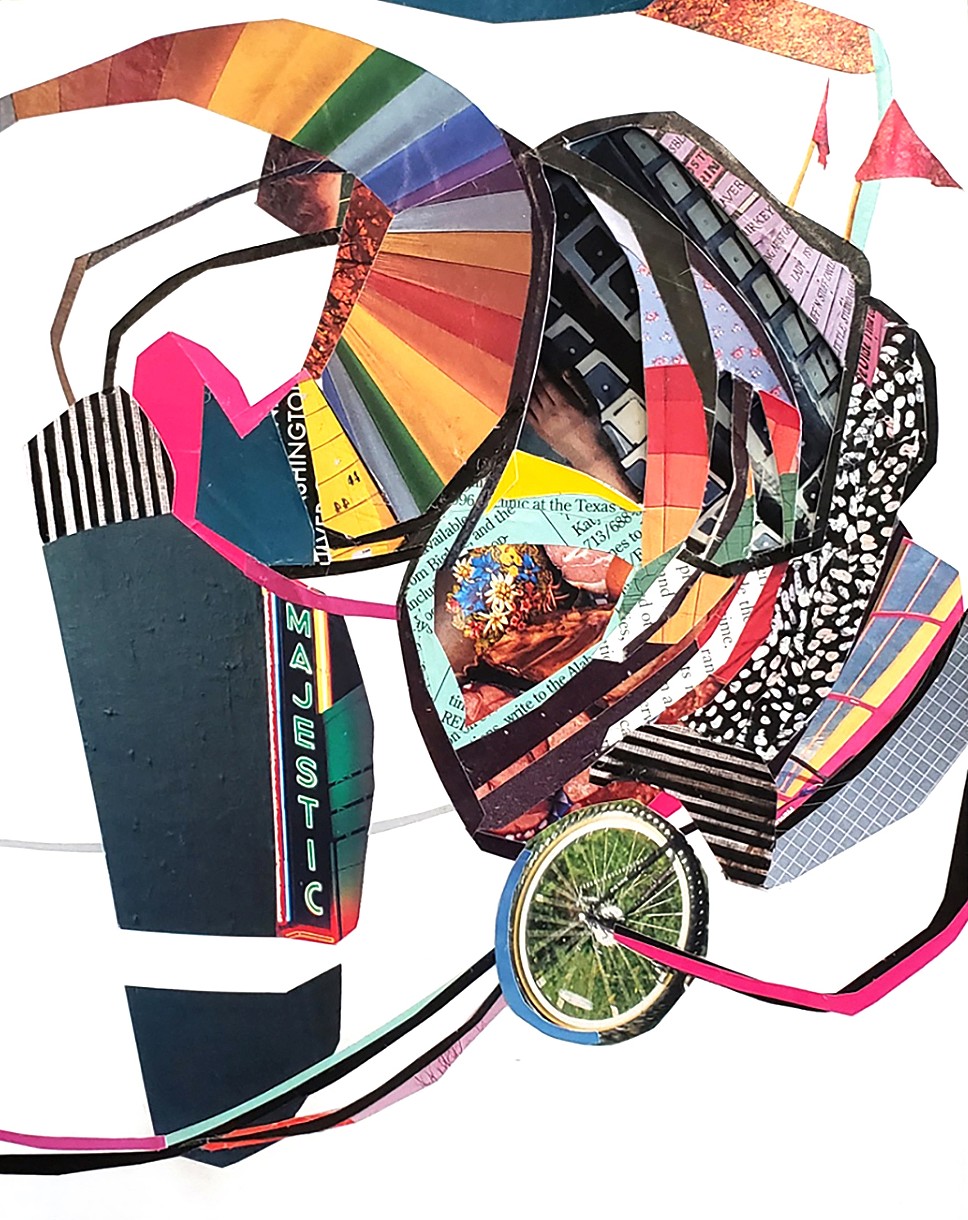 
		                					Gil Rocha		                																	
																											<i>Majestic Unicycle,</i>  
																																								2021, 
																																								Collage, 
																																								7 x 9 inches 
																								
		                				