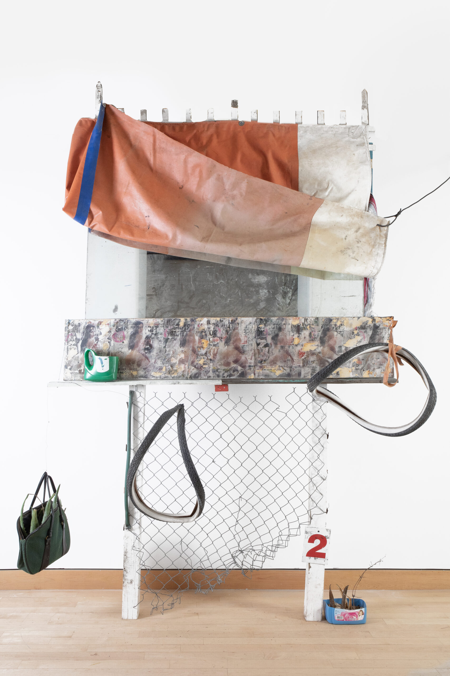
							

									Gil Rocha									Untitled 2023									found objects<br />
122 x 110 1/2 x 28 inches									


							