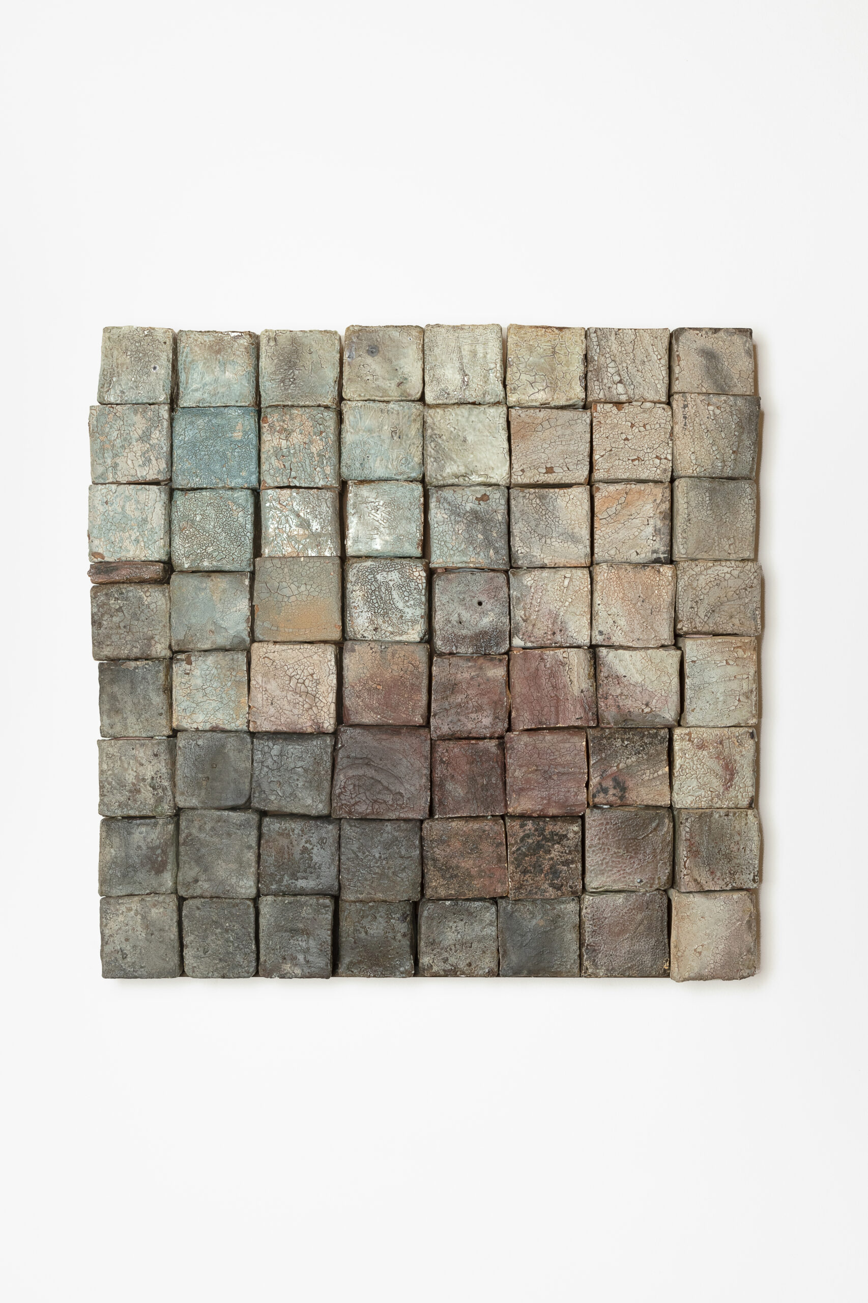 
							

									Daniel Johnston									Untitled IV 2024									Hand-built bricks from locally sourced clay, wood-fired<br />
32 3/4 x 32 3/4 x 4 inches<br />
sold									


							