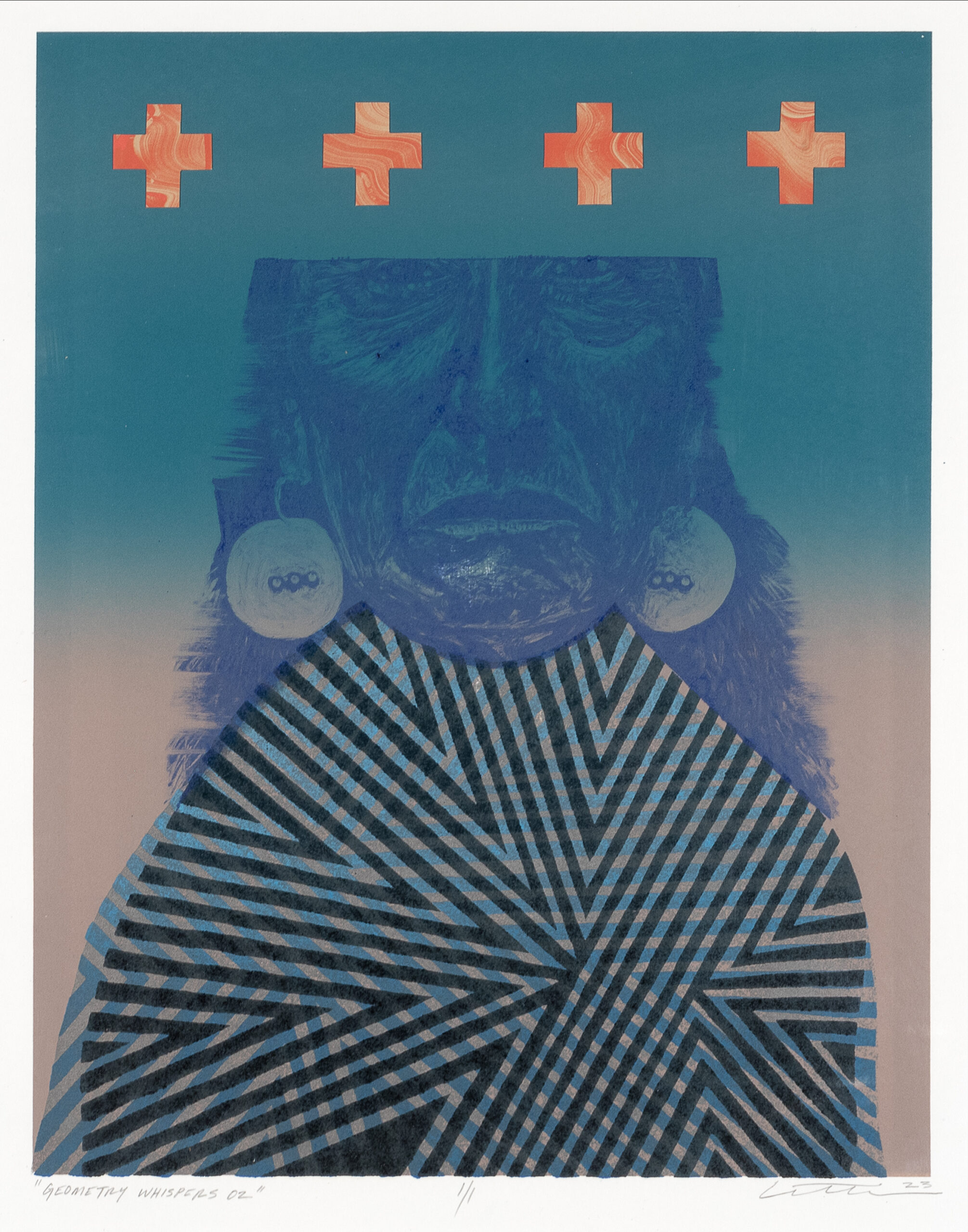 
							

									Monty Little									Whispers of Geometry 2 2022-23									plate lithography, monotype, and collage on paper<br />
21 x 16 inches									


							