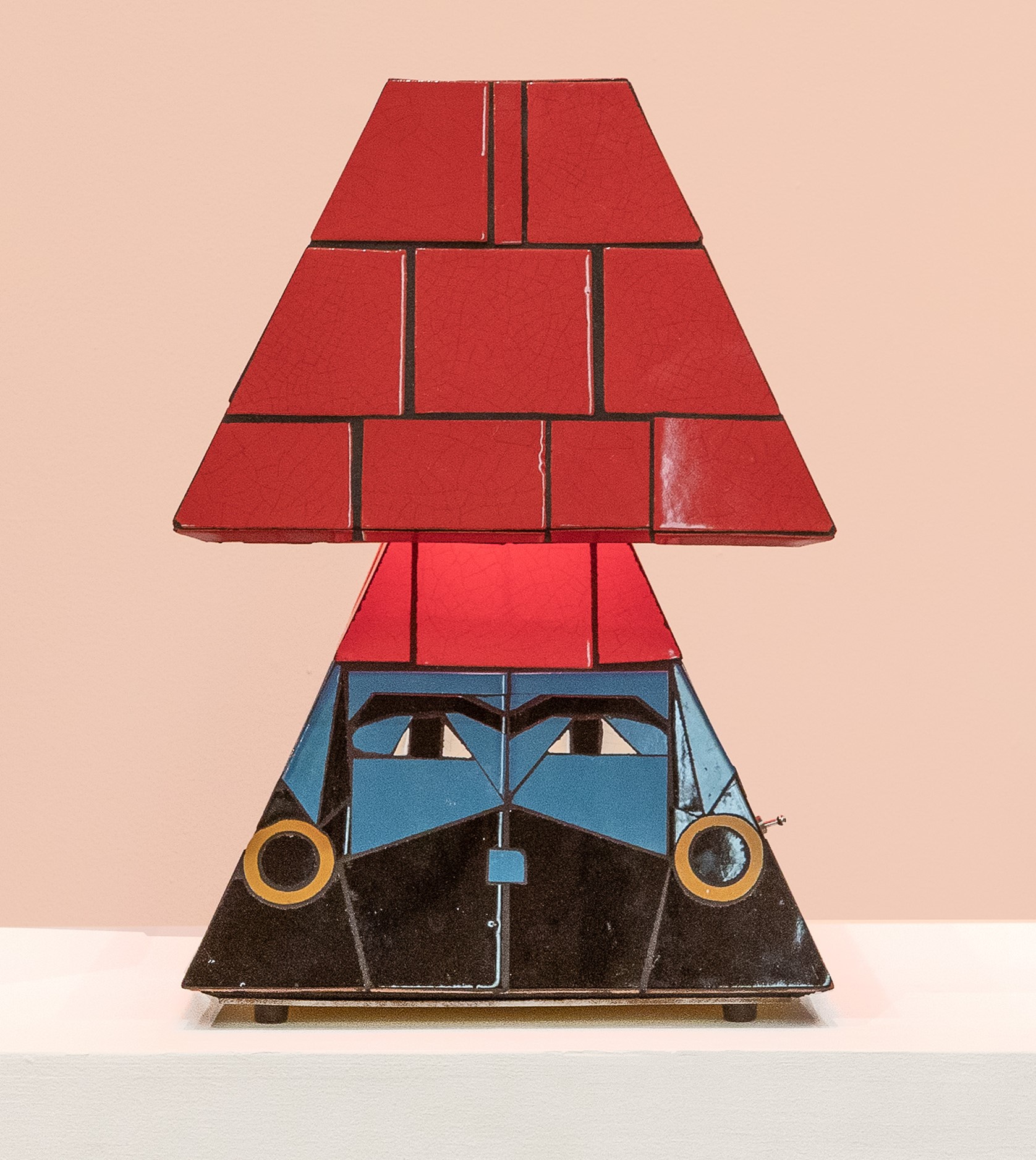 
							

									Esther Elia									Lamassu Lamp 2023									Mexican tile, grout, epoxy, and plywood<br />
22 x 14 1/2 x 16 inches									


							