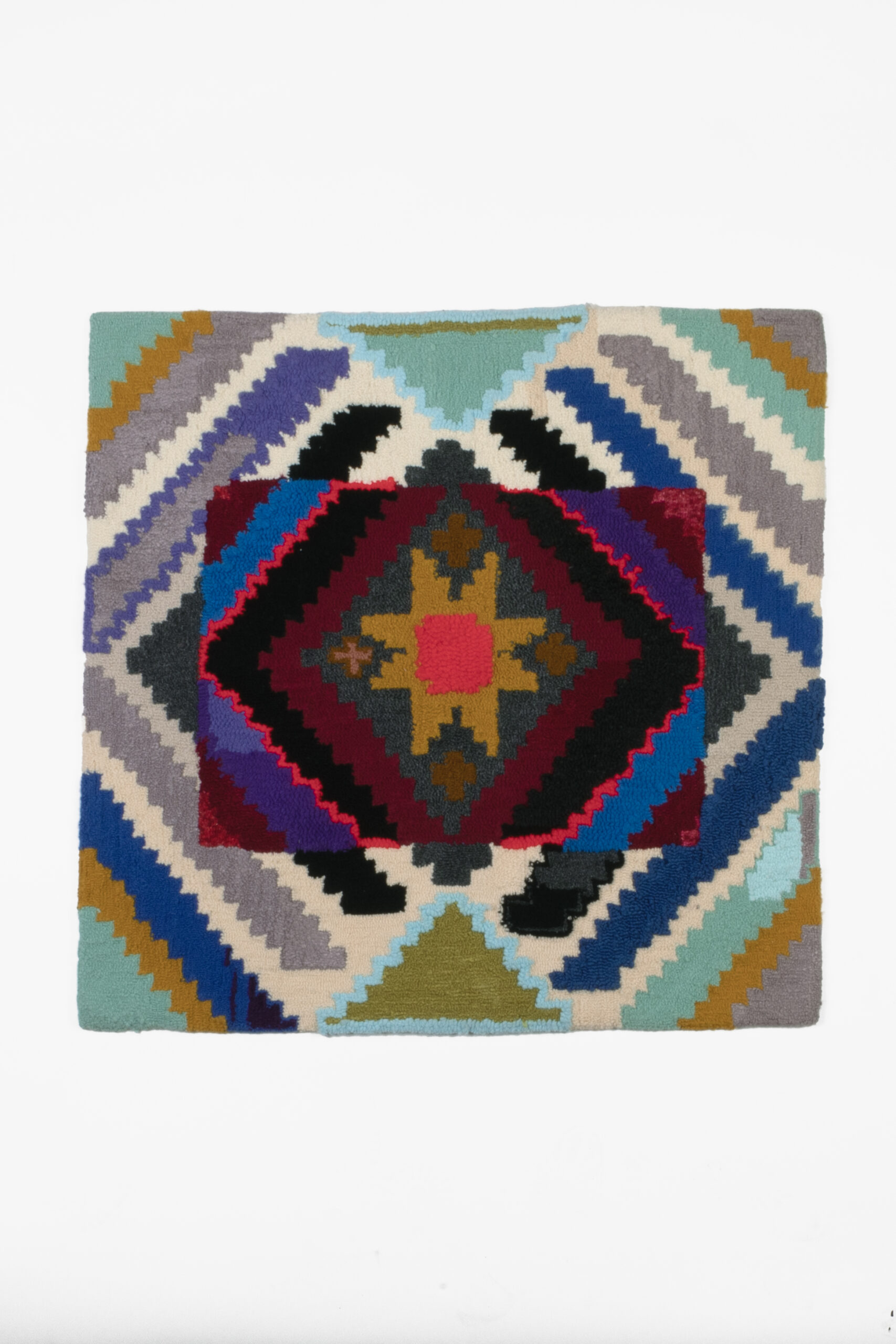 
							

									Hattie Lee Mendoza									As of Yore 2020									punch-needle rug<br />
33 x 33 1/2 inches									


							
