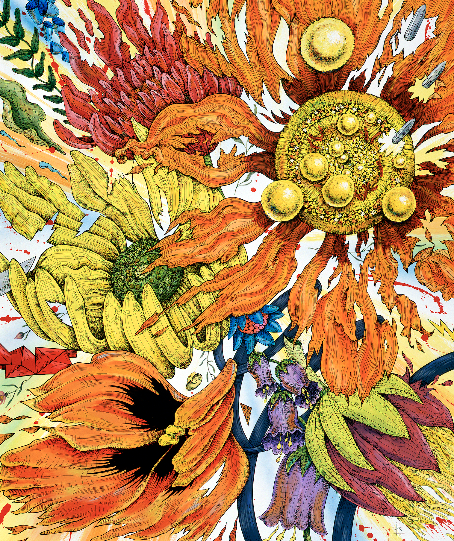 

											Penelope Gottlieb </b>

											<em>
												Exotic Invaders </em> 

											<h4>
												August 14 - October 10 											</h4>

		                																																Penelope Gottlieb,  
																																								<i>Mondardella Pringlei EX,</i>  
																																								2026, 
																																								acrylic & ink, canvas board, 
																																								40” x 34”  
																								
		                				